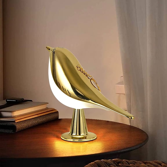 Bedside Touch Control Table Lamp Aroma Lamps Cute Bird Shaped Led Bedside Desk Lamp with USB Charging Port 3 Way Dimmable Creative Night Light Cordless Nightstand Lamp for Bedroom Home(Champagne)