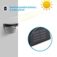 thumbnail image 4 of Lámpara Led De Pared Impermeable Para Exteriores, 2 Uds., De Pared Solar, Compatible Con 10 Horas De Trabajo Nocturno Después De 6 Horas De Carga Yuarrent HA019377-00, 4 of 5