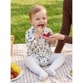 thumbnail image 4 of Baby Boy Cowboy Romper Shirt Button Down Lapel Neck Long Sleeve  one-piece  Western Clothes, 4 of 8
