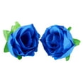 thumbnail image 2 of 50 artificial roses, 3 cm tall, wedding decoration, navy blue, 2 of 8