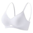 thumbnail image 3 of Lixiuxyad No Wire Push up Bra Women's Thin Seamless Vest Soft Support Large Chest Small Half Fixed Cup Breathable Bra, 3 of 4