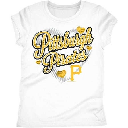 Pittsburgh Pirates Girls Short Sleeve Graphic Tee