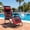 Black+Red, variant on Oversized Zero Gravity Chair, Padded Patio Recliner with 30" Wide Seat, Foldable Anti Gravity Lounger with Cup Holder for Outdoor, Supports 400 LBS, Extra Wide, Black+Blue