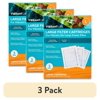 (3 pack) Vibrant Life Large Filter Cartridge for Freshwater and Saltwater 10- to 20-Gallon Aquariums, 3 Count
