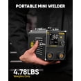 thumbnail image 3 of H HZXVOGEN ARC200DMINI 160A Stick (MMA) Welder, 110V Portable Lift TIG Ready Welding Machine with LED Display, Arc Force, Hot Start, Anti-Stick DC Inverter, 3 of 13