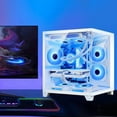 thumbnail image 5 of Hoengager Gaming PC INTEL Core i5 13400F 2.5 GHz, RTX 5060 8GB, 32GB DDR4 RAM 3200MHz,1TB PCIe SSD, WIFI&Bluetooth Windows 11-White, 5 of 7