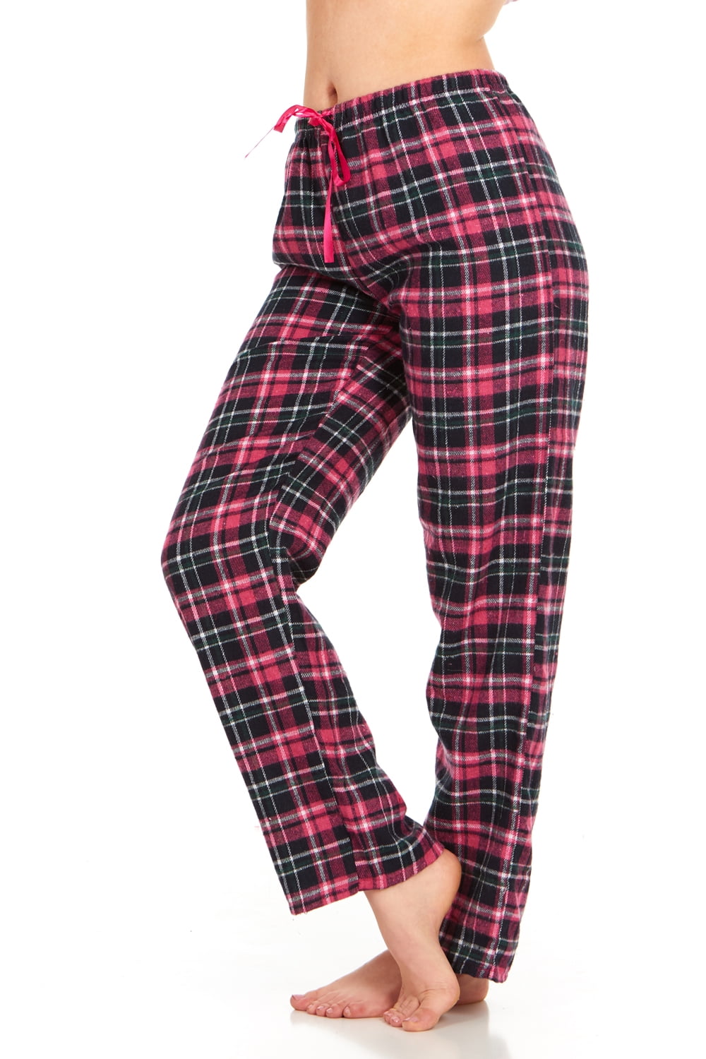 Womens Flannel Pajama Pants, Long Novelty Cotton Pj Bottoms