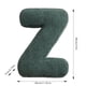 thumbnail image 2 of wileqep - Cojines decorativos con la letra Z, diseño creativo de letras inglesas, alfabeto, amor, combinación para sofá, mesita de noche, decoración sencilla y especial para sofá, 39 cm, 39 cm y 3 cm, 2 of 8