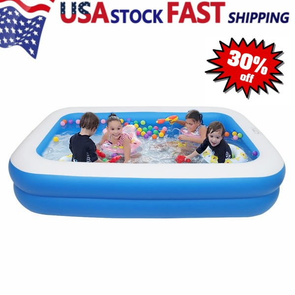 Clearance! Inflatable Kiddie Swimming Pool, 102" X 70" X 22" FullSized