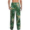 thumbnail image 3 of Picia Thorns Of Macro Cactus Mens Soft Woven Cotton Elastic Waistband Sleep Pajama Pant Lounge Sleep Pant With Pockets And Drawstring-Medium, 3 of 9