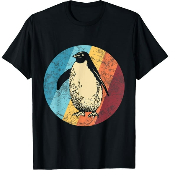 t-shirt Retro Penguin T-Shirt mens,black,women,funny,journey,Crew Neck, Short Sleeve,printing
