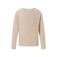 thumbnail image 2 of Cenuakty Men's Ribbed Knit Long Sleeve Round Neck Solid Color Sweater Lightweight  Pullover Thermal Tops, 2 of 9