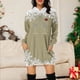 thumbnail image 1 of WILLBEST Vestido Largo Casual Con Estampado Navideño, Sudadera Larga Para Mujer, Top Informal Y Cómodo Para Las Fiestas, 2025 Elegante Y Acogedor Para La Temporada De Invierno., 1 of 3