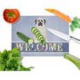 thumbnail image 2 of Carolines Treasures Mastiff Brindle White Welcome Glass Cutting Board Large 12H x 16W multicolor, 2 of 2