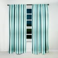 thumbnail image 4 of Designart "Striped Pattern Evoking Zen Tranquility" Striped Blackout Curtain Single Panel, 4 of 4