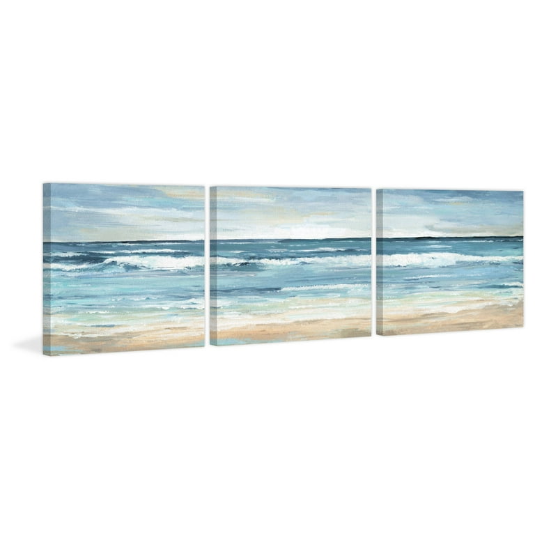 Blue Waves Triptych - Walmart.com
