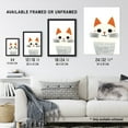 thumbnail image 4 of Simple Cute Cat Portrait Pencil Colours Artwork Kids Bedroom Artwork Framed Wall Art Print A4, 4 of 5