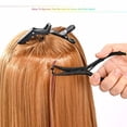 thumbnail image 3 of Hair Extension Beading Tool Kit Stainless Steel Hair Extensions Micro link Bead Closer and Remover Pliers set, Beads Hair Pulling Hook & Micro Ring Loop Tool Set (Black), 3 of 8