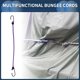 thumbnail image 2 of Cuerdas Elásticas Únicas con Ganchos para Motocicletas, Remolques, Camiones, Carga, Cuerdas Elásticas Ajustables con Hebilla de Metal, Púrpura, 4 piezas, 50 cm, 2 of 7