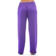 thumbnail image 3 of Just Love Silky Soft Women's Pajama Pants - Stretchy Sleepwear for a Great Night's Rest (Plum With White Dots, X-Small), 3 of 3