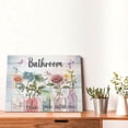 thumbnail image 5 of Farmhouse Bathroom Decor Flower Wall Art Dragonfly Floral Pictures Wall Decor Relax Soak Unwind Bathroom Sign Canvas Painting Prints Artwork Home Decorations Framed for Bedroom 12inx16in, 5 of 6