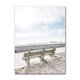 thumbnail image 3 of Póster de lienzo con estampado de playa, mar, océano, arte de pared, puente, hojas, tortuga, gaviota, pintura vibrante de verano, imagen nórdica para decoración del hogar, 3 of 5
