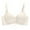 Beige, variant on Womens Underwear Solid Breathable Smooth Lace-Up Push Up Wireless Bra Beige 70