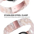 thumbnail image 5 of KOMI Resin Bracelet Compatible Google Pixel Watch Band with Stainless Steel Metal Clasp,Waterproof Lightweight Thin Strap Adjustable Pixel Watch Band for Google Pixel Watch Resin Bands,Tortoise Stone, 5 of 9