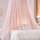 thumbnail image 3 of Dos Capas de Dosel para Cama Hommi Lovvi con Luces de Estrellas Rosa, 3 of 7