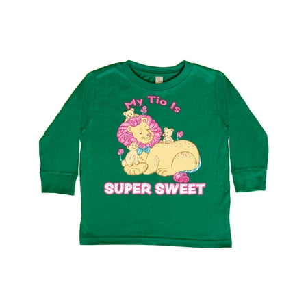 

Inktastic My Tio Is Super Sweet Cotton Candy Lions with Pink Mane Gift Toddler Boy or Toddler Girl Long Sleeve T-Shirt
