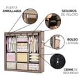 thumbnail image 5 of Closet Organizador Armable de Acero Inoxidable | Armario de Almacenamiento para Ropa | Ropero Portatil | Mueble de Tela Impermeable con Cierre | Perchero Guardaropa para Recamara, 5 of 5