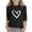1-Black263, variant on WOYY Toddler Girls Graphic Tee Heart Print 3/4 Sleeve T-Shirt Casual Soft Top, Sizes 3-13