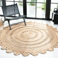 thumbnail image 2 of SAFAVIEH Natural Fiber Amyas Geometric Area Rug, Natural, 8' x 8' Round, 2 of 8