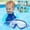Blue, variant on Kids Swimming Goggles | Waterproof & Anti-Fog with HD Lens | Soft Silicone Frame for Comfort | 1 Pair