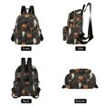thumbnail image 4 of FORMRS Mini Backpack Purse for Women Quilted Travel Daypack Casual Shoulder Bag, Autumn Ghost Pattern, 4 of 7
