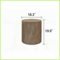 thumbnail image 6 of Rustic Wood 3-Piece Coffee Table Set: Nesting End/Plant Stands, Space-Saving Multi-Purpose Accents, 6 of 9