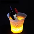 thumbnail image 3 of Aqestyerly Champagne LED Ice Bucket,5L Plastic Round Ice Bucket With Light,Luminous Beer Ice Bucket For Bar Party Beverage Display HWRETIE, 3 of 5