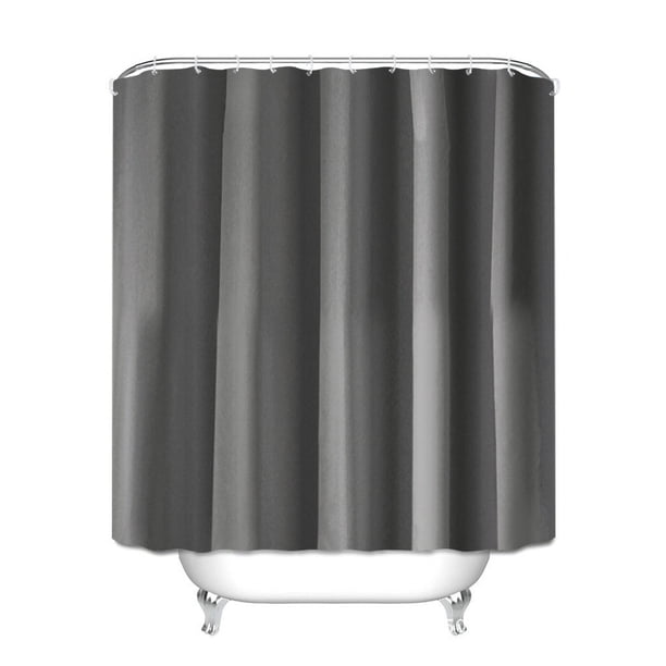 Xiao Hua Cortinas de ducha para baño, de tela lavable, impermeables, color gris.