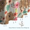thumbnail image 6 of Pomeranian Dogs and Pioneer Flower Shower Curtain 36"x72" ,Bathroom Decorative Shower Curtains Set with 12 Hooks,Modern Waterproof Washable Shower Curtain, 6 of 6