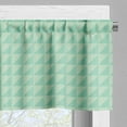 thumbnail image 3 of Ambesonne Mint Valance Pack of 2, Half Squares Triangles, 42"X18", Mint and Almond Green, 3 of 5