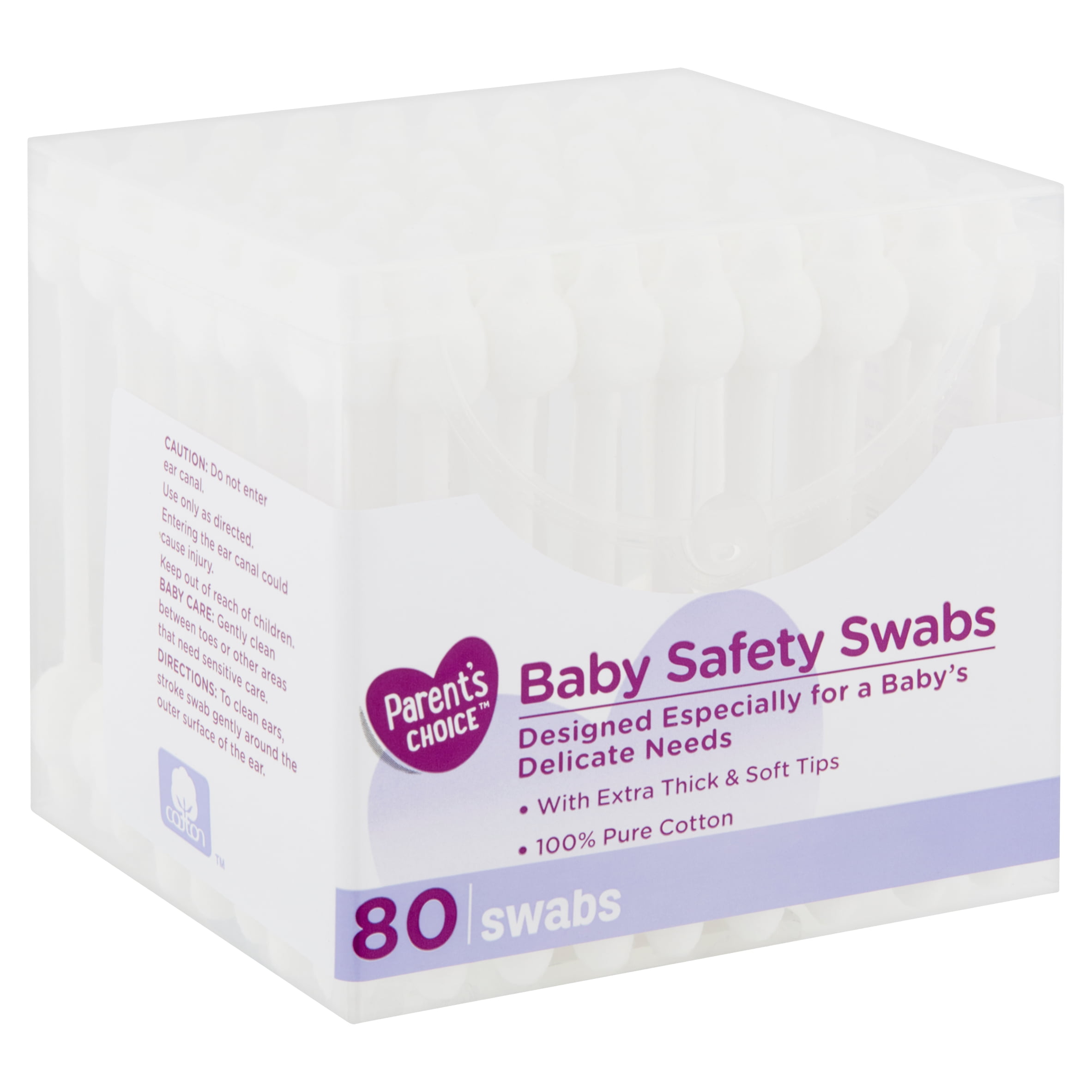 Parent's Choice Baby Safety Swabs, 80 Count
