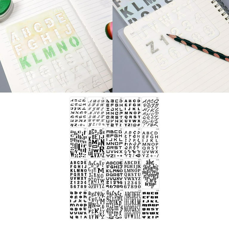 29 Piece Alphabet Stencil Sets