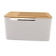 thumbnail image 5 of Caja de almacenamiento para enrutador, organizador de enrutador WiFi para el hogar, cubierta de bambú con orificios múltiples, gran espacio, 5 of 5