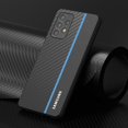 thumbnail image 1 of Funda con patrón de fibra de carbono para Samsung Galaxy A52, A52S, A53, 5G, A72, aramida mate, antihuellas, a prueba de golpes, cubierta de teléfono de PC de lujo Fivean unisex, 1 of 2