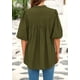 thumbnail image 2 of Blusa PRETTYGARDEN para mujer, verano 2025, manga corta, cuello en V, 2 of 8