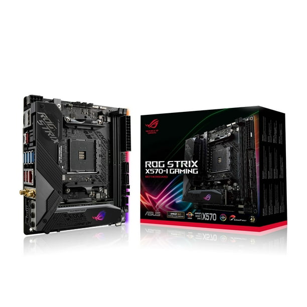 Asus Rog Strix X570 I Gaming X570 Mini Itx Gaming Motherboard Amd Am4 Ryzen 3000 With Pcie 4 0 On Board Wifi 6 802 11ax Sata 6gb S Usb 3 2 Gen 2 Hdmi 2 0 Displayport 1 4 Walmart Com Walmart Com