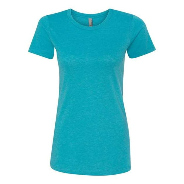 Next Level Camiseta CVC Crew para mujer (6610) Bondi Blue 2XL Ropa de siguiente nivel 6610
