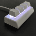 thumbnail image 4 of Clavier Programmable 4 Touches Interrupteur Rouge Ctrl C V Entrée Mini Clavier Mécanique Support NKRO pour Gaming Bureau Blanc B, 4 of 5