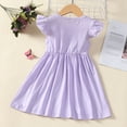 thumbnail image 6 of Esaierr Little Girls Dress Short Sleeve Cute Casual Dresses for Toddler Kids Summer Soft Sundress for Girls 18 Months - 6 Years, 6 of 9