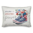thumbnail image 2 of Creative Products Stars and Stripes Sneakers 20 x 14 Indoor / Outdoor Pillow, 2 of 3